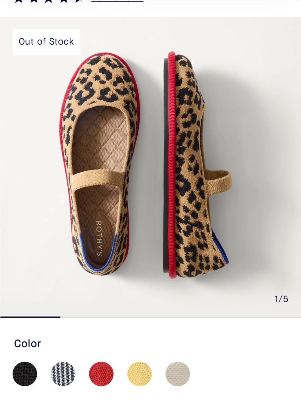 ISO Rothy’s Mary Jane cruiser in revelvet cherry cheetah cat